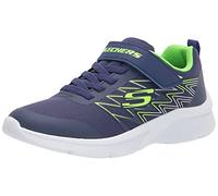 Sneaker SKECHERS "MICROSPEC", Kinder, Gr. 32, bunt (navy, limette), Textil, Synthetik, sportlich, Schuhe, mit Kontrastbesatz, Freizeitschuh, Halbschuh, Schnürschuh (11538966-32) navy, limette