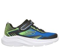 Skechers Jungen Microspec Velocity - Grid-Drift Shoes in Schwarz/Grün, Größe 28, in der Maschine waschbar