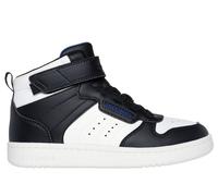 Skechers Jungen Quick Street - Rapid Avenue Sneaker in Schwarz/Weiss, Größe 28, in der Maschine waschbar