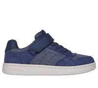 Skechers Sneaker QUICK STREET SMOOTH AVENUE Kinder Klettverschluss Textil/Lederimitat Blau Gr. 29