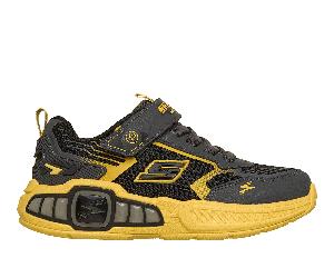 Skechers Jungen S-Lights: Light Storm 3.0 Sneaker in Grau/Gelb, Größe 27