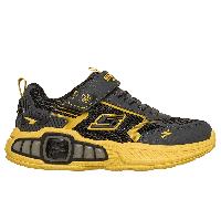 Skechers Jungen S-Lights: Light Storm 3.0 Sneaker in Grau/Gelb, Größe 28
