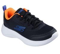 Skechers Jungen Selectors Sky-Flex Sneaker, Black Textile Black Synthetic Blue Trim, 27 EU