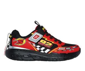 Skechers Jungen Skech Tracks Sneaker in Schwarz/Rot, Größe 36