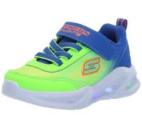 Skechers Jungen Skechers Meteor-Lights-krendo, Blau/Lime, 10 Toddler
