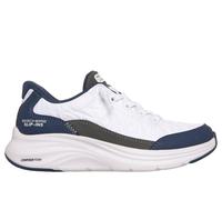 Skechers Jungen Slip-ins: Contour Foam - Cozy Fit Sneaker in Weiss/Blau, Größe 27, in der Maschine waschbar