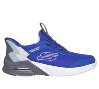 Skechers Jungen Slip-ins: Microspec Max - Brisk-Stripe Sneaker in Blau/Grau, Größe 33