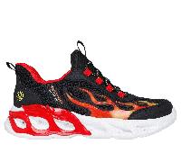 Skechers Jungen Slip-ins S-Lights: Thermo Flash 2.0 - Heat-Brisk Sneaker in Schwarz/Rot, Größe 30