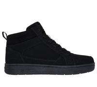 Skechers Jungen Smooth Street - Cozy Zip Sneaker in Schwarz, Größe 31