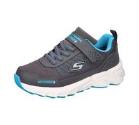 Sneaker SKECHERS "SKECHERS ELITE SPORT TREAD", Kinder, Gr. 33, grau (grau, blau), Lederimitat, sportlich, Schuhe, Trekkingschuh mit waterproof, Größenschablone zum Download (87332545-33) grau, blau