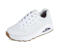 Skechers Unisex für Kinder. 403674L Uno Light Schuhe - Stand On Air weiß (36), Wohnung, Schnürsenkel, Lässig, Kinderbekleidung