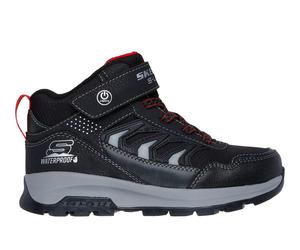 Skechers Jungen Waterproof: Storm Blazer - Glow Roam Shoes in Schwarz/Grau, Größe 30