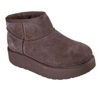 Skechers Keep Cozy Leder Damen Schokoladen Winter Stiefeletten EU 42 / UK 8
