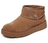 Winterboots SKECHERS "KEEPSAKES COZY-COZY MINI", Damen, Gr. 40, braun, Veloursleder, Schuhe, Snowboots, Schlupfstiefel mit Plateausohle (55370413-40) braun