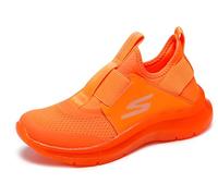 Skechers Kids Boy's Skech Fast Ice Sneaker, Orange, 2.5 Little Kid