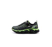 Skechers Kids Boy's TECH-Grip Sneaker, Charcoal/Blue/Multi, 1.5 Little Kid