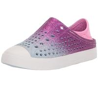 Skechers Kids Girls Foamies Guzman Steps-Glitterland Water Shoe Sneaker, Light Blue/Pink, 2 Little Kid