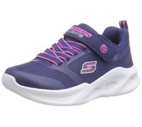 Skechers Kids Girls Sola Glow Sneaker, Navy, 21 EU