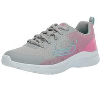 Skechers Kids' Microspec Plus-Summer Sprint Sneaker, grau / pink, 1 Little Kid