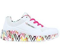 SKECHERS Kinder Freizeitschuhe UNO LITE - LOVELY LUV Weiß - Gr. - 35