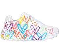 Skechers JGoldcrown: Uno Lite - Spread the Love Mädchen Sneaker weiß/bunt - 29