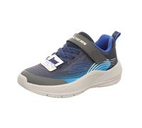 Skechers Jungen Microspec Advance Turnschuhe, Navy & Blue Textile/Navy Synthetic/Charco, 31 EU