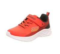 Skechers Kinder-Jungen-Sneaker-Slipper-Klettschuh MICROSPEC II - ZOVRIX Rot-Schwarz-Gelb-Weiß 37