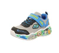 Skechers Kinder-Jungen-Sneaker-Slipper-Klettschuh PLAY SCENE Zoo-Tiere Blau-Grau-Schwarz-Mehrfarbig 24