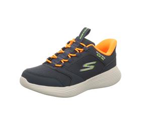 Skechers Kinder-Jungen-Sneaker-Slipper SLIP-INS GO RUN 400 V.2 TUR Blau-Orange 36