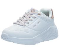 Skechers Kinder Low Sneaker METALLIC Mode Weiss Synthetik, Farbauswahl:weiß, Größe:28½