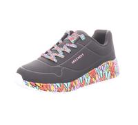 Skechers Mädchen UNO Lite Subtle Love Sneaker, Schwarz