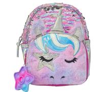 Skechers Kinder-Rucksack Twinkle Toes | Einhorn-Motiv Mehrfarbig Glitzer | Leichter Schulrucksack für Mädchen mit Gepolsterten Verstellbaren Trägern und Geräumigen Fächern