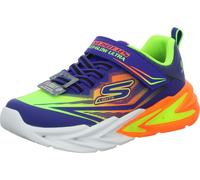Skechers Flex Glow Ultra Sportschuhe EU 33 Blue Synthetic / Lime / Orange Textile / Orange Trim