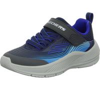 Skechers Jungen Microspec Advance Turnschuhe, Navy & Blue Textile/Navy Synthetic/Charco, 32 EU