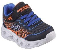Skechers Skechers Boys, Sneaker, Black Synthetic/Blue & Orange Trim,