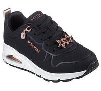Sneaker SKECHERS "UNO GEN1-TRENDY JEWELS", Damen, Gr. 38, schwarz, roségoldfarben, Lederimitat, Schuhe Sneaker, Plateausneaker, Größenschablone zum Download (56410607-38) schwarz, roségoldfarben
