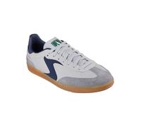 Skechers Leder-Sneakers "Hotshot" in Grau - Größe 41 | Damen Sneakers