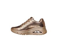 Skechers Leder-Sneakers "Uno Icon" in Gold - Größe 40 | Damen Sneakers