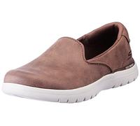 Skechers Loafers, Damen-Slipper flach, grau, 35 EU