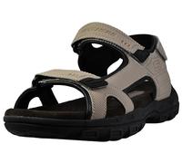 Skechers Louden Herren-Sandale mit offenem Zehenbereich und Riemenverschluss, Taupe, 12 X-Wide