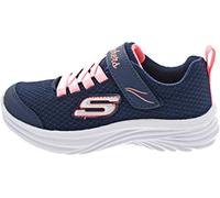 Skechers Mädchen 302450l Sneaker, Navy Mesh Coral Trim, 35.5 EU
