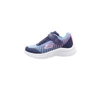 Skechers Mädchen 303532l Nvmt Sneaker, Marineblaues Netzgewebe mit Mehreren Zierteilen, 28 EU