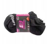 Skechers Mädchen-Baumwoll-Füßlinge, 6er-Pack, Schwarz, 27,5-35,5