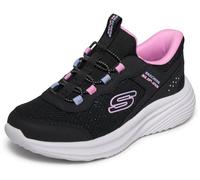 Skechers Mädchen Bounder Pro Slip-InTurnschuhe, Black, 28 EU