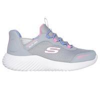 Skechers Mädchen Bounder Simple Cute Slip-InTurnschuhe, Gray Synthetic/Trim, 35 EU