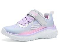 Skechers Mädchen Boundless Color Blitz Turnschuhe, Gray Textile/Multi Trim, 34 EU
