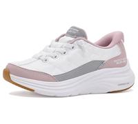 Skechers Mädchen Contour Foam Slip-InTurnschuhe, White Mesh Lavender Synthetic, 28 EU