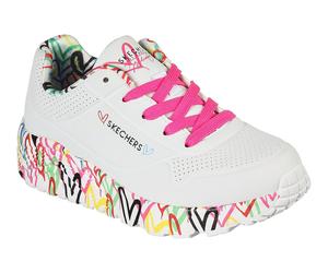 Skechers Mädchen Freizeitschuhe Uno Lite Lovely Luv - Weiß 30