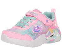 Skechers Mädchen Girls Sneaker, Pink Sparkle Mesh Turquoise Trim, 27 EU