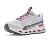 Skechers Mädchen Glide-Step + Vista Lane Turnschuhe, Gray Synthetic/Pink Trim, 29 EU